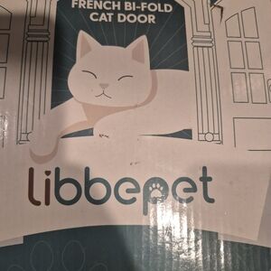 French Bi-Fold Cat Door - Black